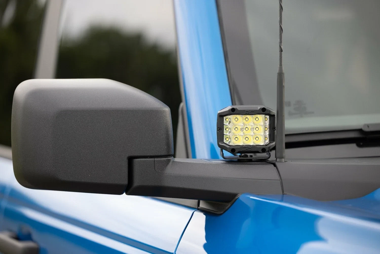 Fits Ford Bronco(21-24) LED Light Ditch Mount 2_ Black Pair Flood Pattern 71046
